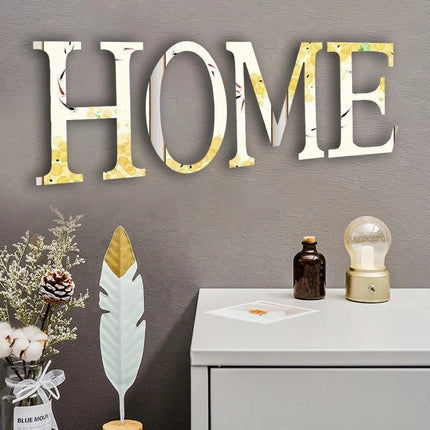 Gold 3D Mirror Letter Stickers For Wall Home Decor 10/15/20/25/30cm Acrylic Alphabet DIY English Letter Party Decoration Sticker