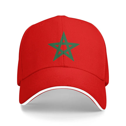 Morocco Flag Outfits Men Women Baseball Cap  Trucker Hat Unique Daily Headwear Adjustable Snapback Cap