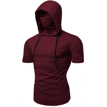 Ninja Mask Long Sleeved Hoodie Men Autumn Streetwear Large Open-forked Hip Hop Mens Sweatshirts Tops Gym Hooded Sudaderas Hombre