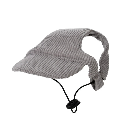 Large Dog Sunscreen Hat Pet Baseball Cap Outdoor Sports Cap with Ear Holes Adjustable Puppy Sun Protection Hats for Small Dogs