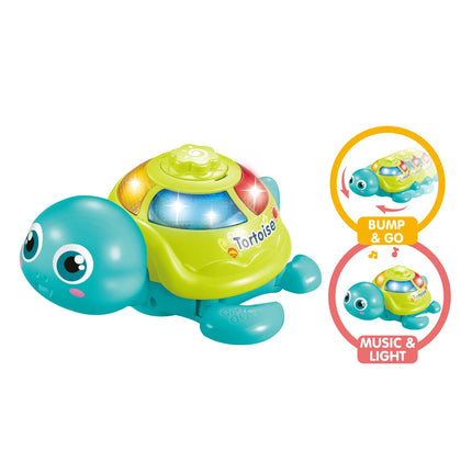 Electric egg-laying turtle toy Suitable for children over 3 years old with light, sound with universal wheel function