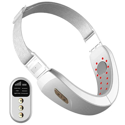 V Face Lift Massage Device Face Contour EMS Massage Double Chin Remove Red Blue Light Heat V-shaped Face Lift Beauty Instrument