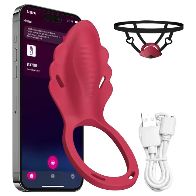 APP Control Vibrator for Women Wearable Panty Vibrating Penis Ring Clitoral Stimulator Female Sex Toy for Men Sexual Pleasure