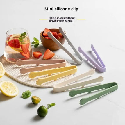 Cat Paw Silicone Food Tongs Non Slip Handle BBQ Bread Ice Clip Cute Kitchen Cooking Accessory