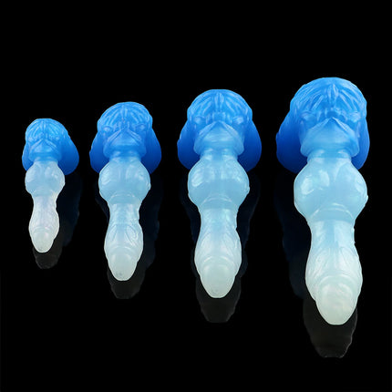 ELKKOST Large Knot Fantasy Dog Dildo with Suction Cup Size S M L XL Silicone Anal Plug Sex Toys For Women Men Vagina Stimulate