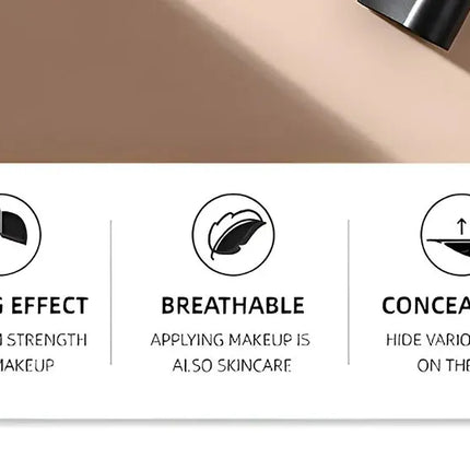 VINCINER Matte Stick Foundation Cream Long-Wear Waterproof Covers Dark Circles Full Coverage Concealer Stick for Base Makeup