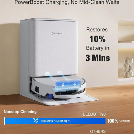 Ecovacs Deebot T90 pro Vacuum Cleaner Robot  16600pa Chinese Version