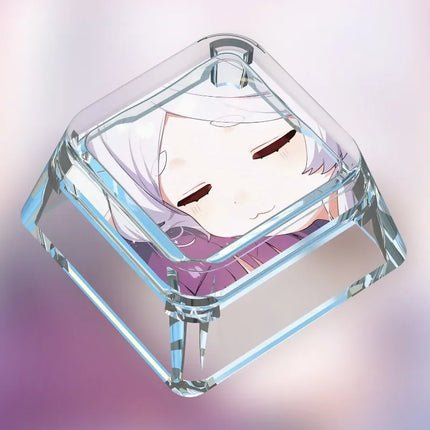 Animation Frieren: Beyond Journey's End Personalized Keycap Single PC Art Transparent Mechanical Keyboard Keycap Gift
