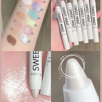 White Eyeliner Multicolour Shiny Glitter Eyeshadow Pencils Eye Tip Brightening Waterproof High-gloss Silkworm Pen Eye Makeup