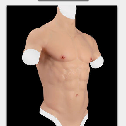 Dokier Silicone Realistic False Fake Muscle Belly Body for Cosplayers Artificial Simulation Muscle Chest Man Crossdressers - TOYS-SUCE