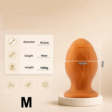 Silicone Anal Egg Butt Plug Large Anal Beads Anal Plug Dildo Anal Stimulator Dilator Masturbator Adult Toy Sex Products Sex Shop