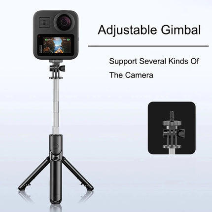 Bluetooth Selfie Stick Mobile Phone Holder Retractable Portable Multifunctional Mini Tripod With Wireless Remote Shutter
