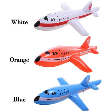 Inflatable Airplane Float Airplane Ball with Inflatable Tube for Swimming Outdoor Inflatable Toy For Kids Birthday Gift