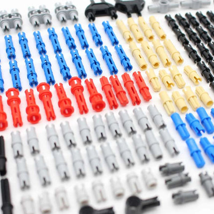 174PCS MOC Pin Set Building Blocks Tech Connectors Parts Pin Peg Bushes Replace Bricks 2780 3749 15100 43093 6558 3673 32556
