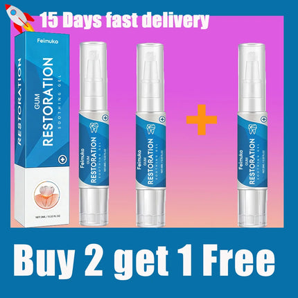 Damaged Gum Repair Care Gel Gum Pain Sensitivity Relief,Deep Cleaning Teeth Stain Tartar Remover,Anti-Cavity Daily Oral Care Gel