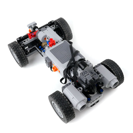 DIY Remote Control Four-wheel Drive Vehicle Building Blocks Compatible Spray Motor Chassis Car Puzzle MOC Bricks Toys Boys Gifts
