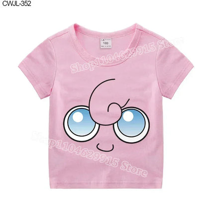 Pokemon Child T-shirt Fashion Clothes Pikachu Print T-Shirts Boutique Kids Clothing Boys Charmander Summer Tops Birthday Gift
