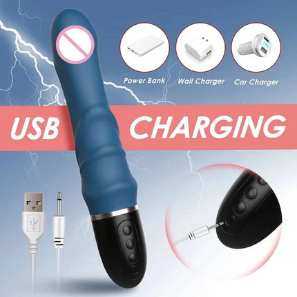 10 Modes Soft Silicone Vibrator Big Dildo Massager Female Masturbator for Couples G-spot Clitoral Stimulator Sex Toys for Women