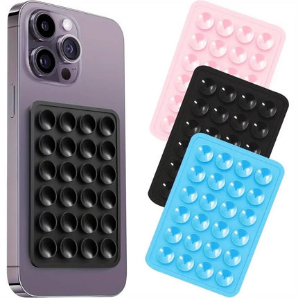 Double Sided Silicone Suction Pad Mobile Phone Holder Hands Free Accessory for Videos Selfies Party Gift Portable Phone Fixture