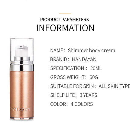 4 Colors Bronzer Spray Highlighter Face Contour Brighten Illuminator Body Shimmer Pearl White Liquid Highlight Makeup Cosmetic