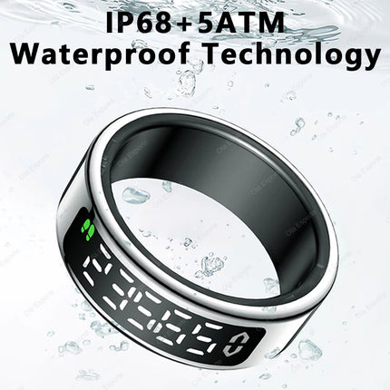 For Xiaomi Smart Ring Display Screen Touch Health Monitor Gesture Swipe Video/Brush Tiktok 5ATM Waterproof Smartring Men Women