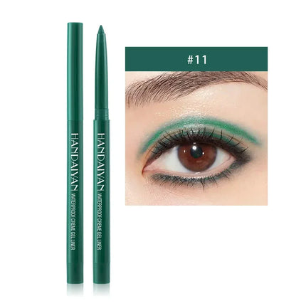 Matte Colorful Eye Liner Pen Cream 20 Colors Eyeliner Gel Pencils Option Easy To Wear Make Up Cosmetics White Yellow Blue Purple