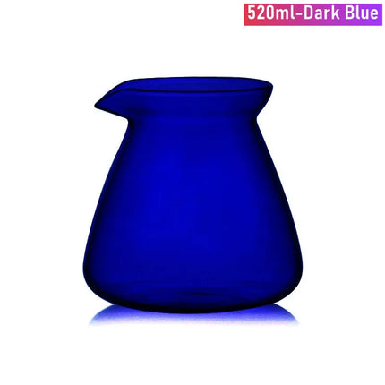 High Borosilicate Glass Coffee Carafe for Pour Over Coffee Maker 7oz/17oz Glass Coffee Pot Blue Amber Grey Clear Coffee Server