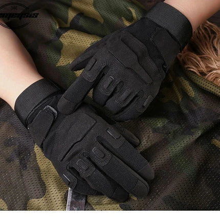 Tactical Full Finger Gloves Outdoor Sports Bicycle Antiskid Gloves Paintball Shooting Airsoft Cycling Half Glovemotorcycle glove