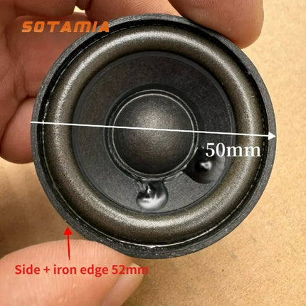 SOTAMIA 2pcs 50mm Strong Magnetic Full Range Speaker 4 Ohm 5W Household Portable Music Audio DIY Bluetooth Speaker Modification