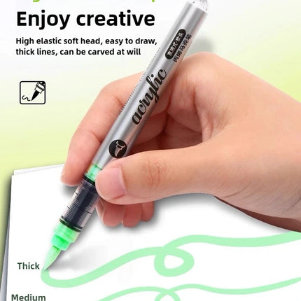 GRASP 120/1 Colors Acrylic Marker Pens Waterproof Pen Soft Brush Nib Student Art for Glass Stone Art School Supplies Stationery