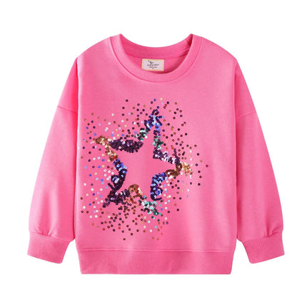 Jumping Meters 2-7T Fairy Tale Girls Sweatshirts For Autumn Spring Long Sleeve Baby Clothing Toddler Hooded Kids Shirts