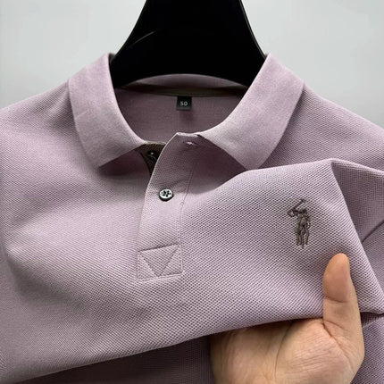 Luxury brand, 100% cotton, short sleeve polo shirt, new summer trend, Paul pony embroidery, T-shirt, business, golf, casual men's wear