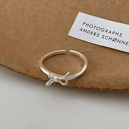 PANJBJ 925 Sterling Silver Four-pointed Star Shining Zircon Ring High-end Personalized Opening Adjustable Jewelry