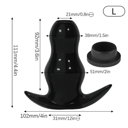 5 Sizes Hollow Anal Plug/Dilator/Dildo Soft Speculum Prostate Massager Butt Plug Set Intimate/Enema Sex Toys For Women Men Gay