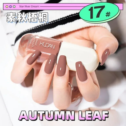 Water-based Nail Polish Tearable Baking Free Solid Color Nail Polish Gel Professional Semi-Permanent Varnish Nail Salon Polish
