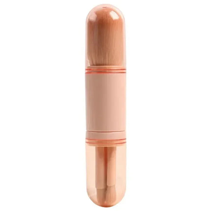 4 in 1 Mini Cute Makeup Brush Travel Makeup Brushes Set Retractable Professional Foundation Blending Powder Eye Shadow Brush