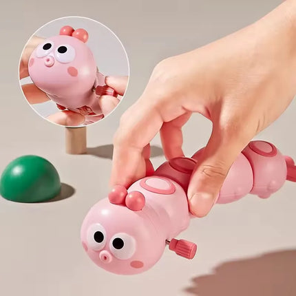 Children's small animals move and run clockwork caterpillar baby puzzle chain winding winding small toy