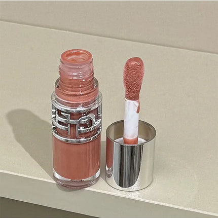 Transparent Moisturizing Lip Gloss Hydrating Drying Lips Mirror Lipstick Makeup Crystal Lip Oil Mirror Lip Glaze Tinted Plumper