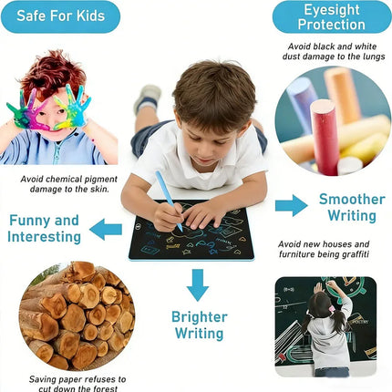 16-inch LCD Writing Tablet Large Electronic Drawing Board Doodle Handwriting Board One-Key Clear Screen Perfect Educational Toy