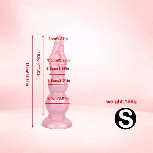3 Size Arm Anal Plug Long ButtPlug Hand Dildo Prostate Massage Dilator Fist Sucker Vaginal Anus Masturbation Suction Toy For Men