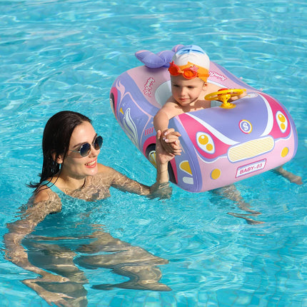 Kids Car Swimming Seat Float Ring Inflatable Infant Floating For Summer Swim Boat Circle Bathing Water Toy with