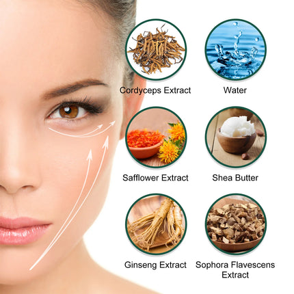 Cordyceps Eye Cream 30g Reduce Wrinkles Appearance Hydrating Brightening Under Eye Treatment Dark Circle Care Firming Eye Cream