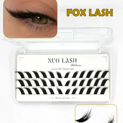Nuo Cluster Eyelash Thin Band Natural Look Wholesale Diy Pre-cut Lash Extensions Super Soft Segment Lash Clusters Private Label