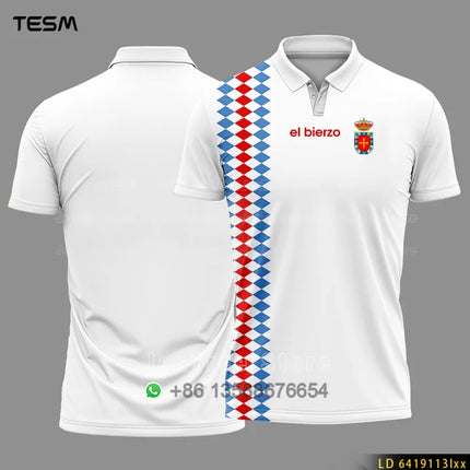 Summer Sports POLO Shirt Men Casual Short Sleeve Lapel Printed T-shirt Striped Retro Fashion Top Outdoor Team Breathable POLO