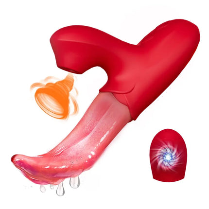 Powerful Sucking Vibrator for Women Tongue Licking Clitoris Stimulator Sucker Vagina Massager Masturbation Adult Sex Toys Goods