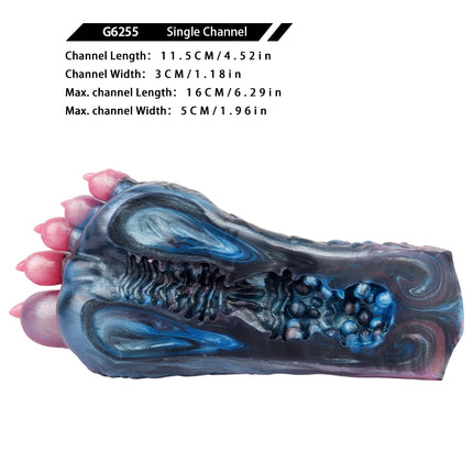 GEEBA Silicone Sex Foot Toys Fantasy Male Masturbator Unique Alien Stroker Adult Sex Toy Aritificial Vagina Pocket Pussy Stroker