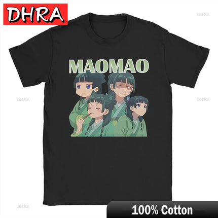 Anime Apothecary Diaries Crewneck T-Shirt Short Sleeve Maomao Tee Shirt Graphic Printed Casual Summer Unisex Tops Cute Clothing
