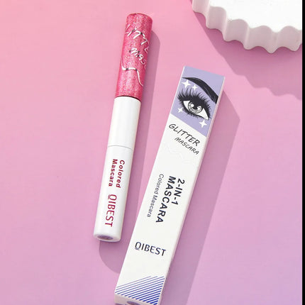 Double Head 2 IN 1 Mascara Silk Fiber Lash Mascara Volume Waterproof Lasting Non-Smudging Thick Thin Curling Mascara Eyes Makeup