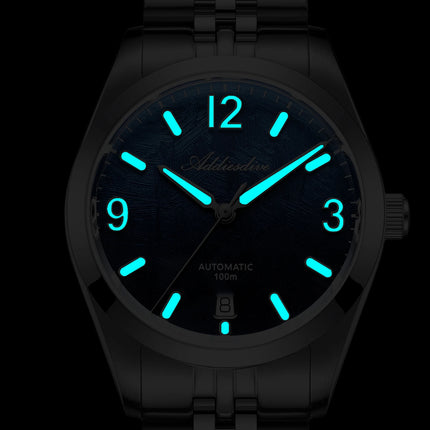 ADDIESDIVE Men Luxury Diver Automatic Mechanical Watch Sapphire Crystal 100M Waterproof Stainless Steel Business Sports AD2547