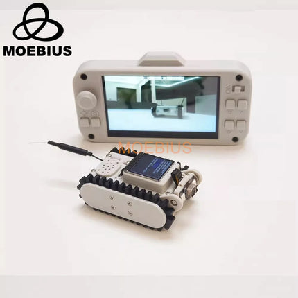 Pipeline Inspection Wireless Video Car Track Robot with Camera Maker Teaching Esp32 Scanning Code Networking DIY Program Toys